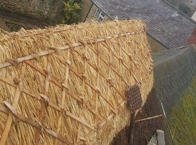 RJ Matravers Thatched ridge with tool