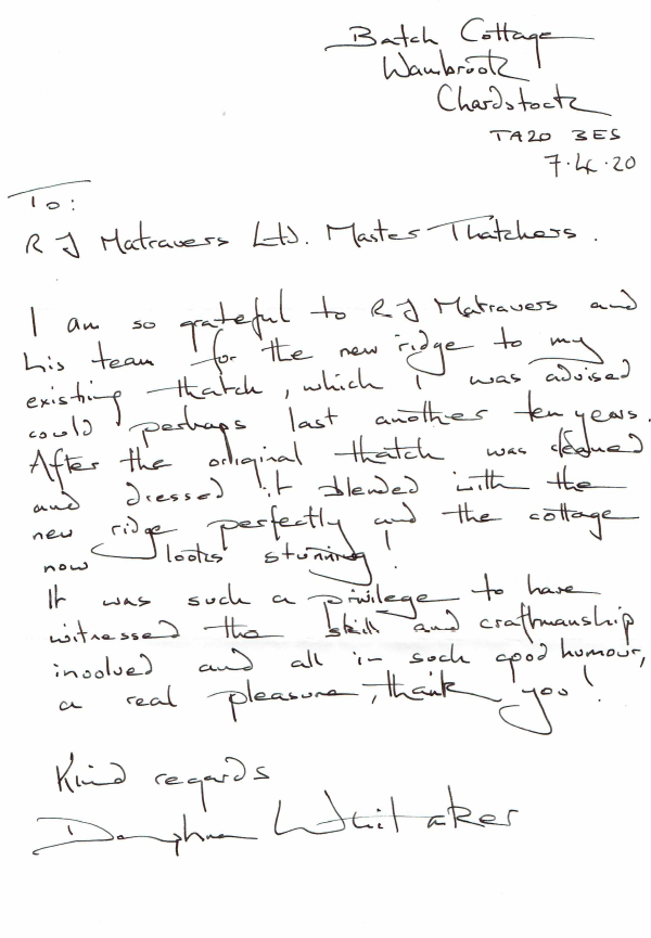 RJ-Matravers-Testimonal Customer Testimonial